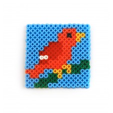 Bird Perler Beads Beverage Coaster