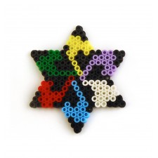 Star Perler Beads Beverage Coaster