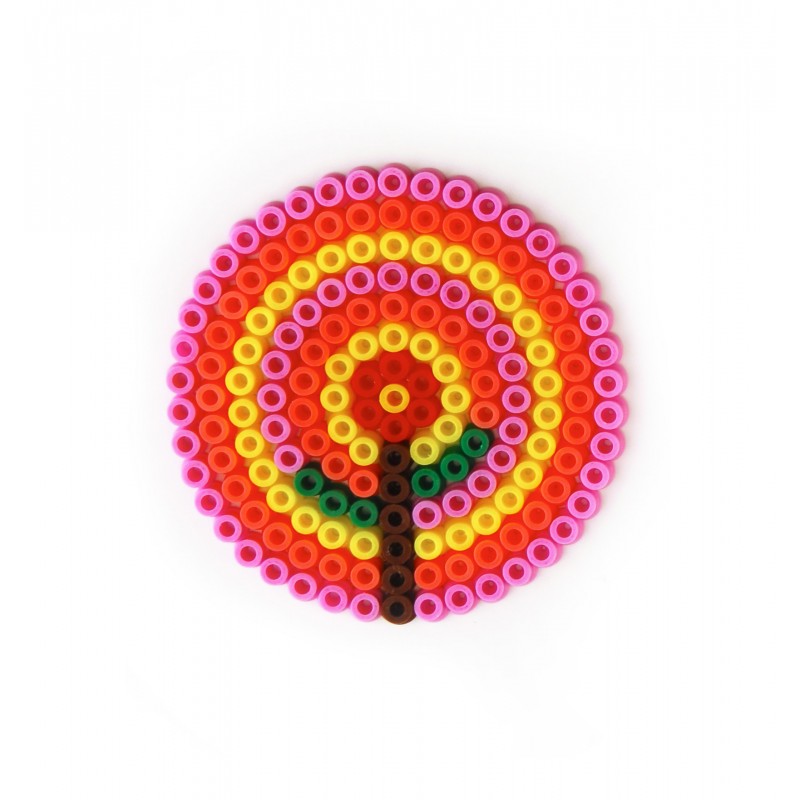 Flower Perler Beads Beverage Coaster